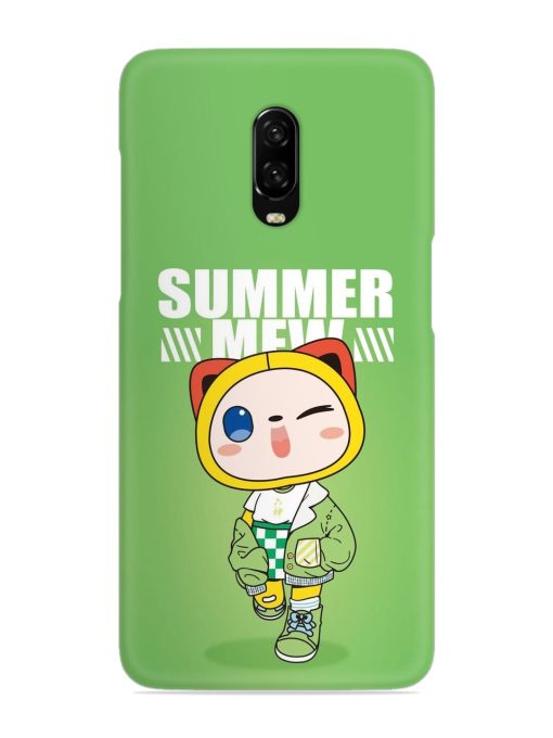 Summer Mew Snap Case for Oneplus 6T Zapvi