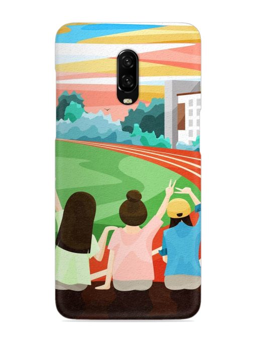 School Playground Snap Case for Oneplus 6T Zapvi