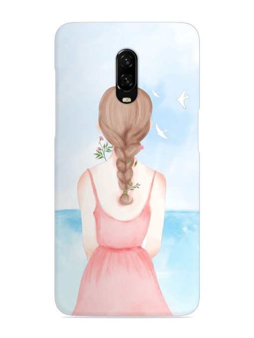 Watercolor Girl Vector Snap Case for Oneplus 6T