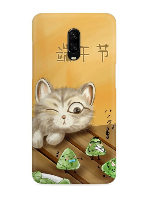 Cat Scorpion Dancing Snap Case for Oneplus 6T Zapvi