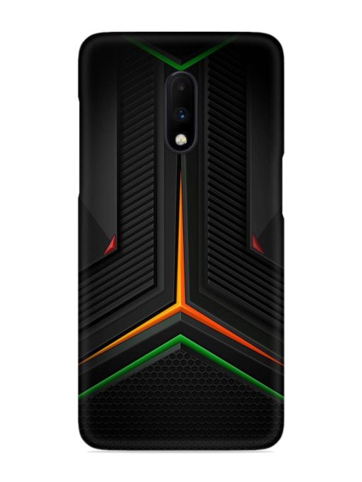 Orange Triangle Light Snap Case for Oneplus 7 Zapvi