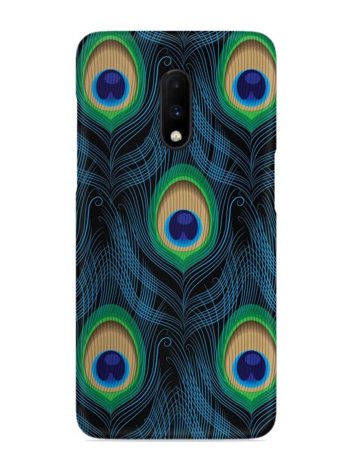 Seamless Pattern Peacock Snap Case for Oneplus 7 Zapvi