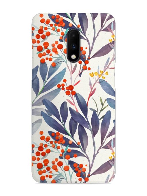 Seamless Floral Pattern Snap Case for Oneplus 7 Zapvi