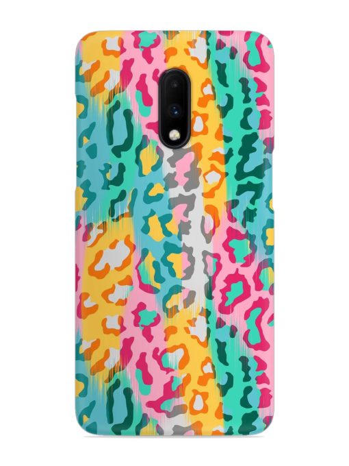 Seamless Vector Colorful Snap Case for Oneplus 7 Zapvi