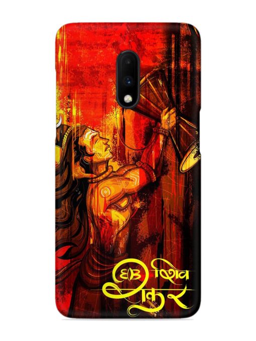 Illustration Lord Shiva Snap Case for Oneplus 7 Zapvi