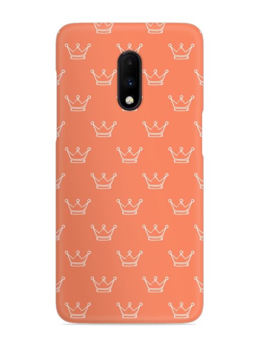 Hand Drawn Crown Snap Case for Oneplus 7 Zapvi