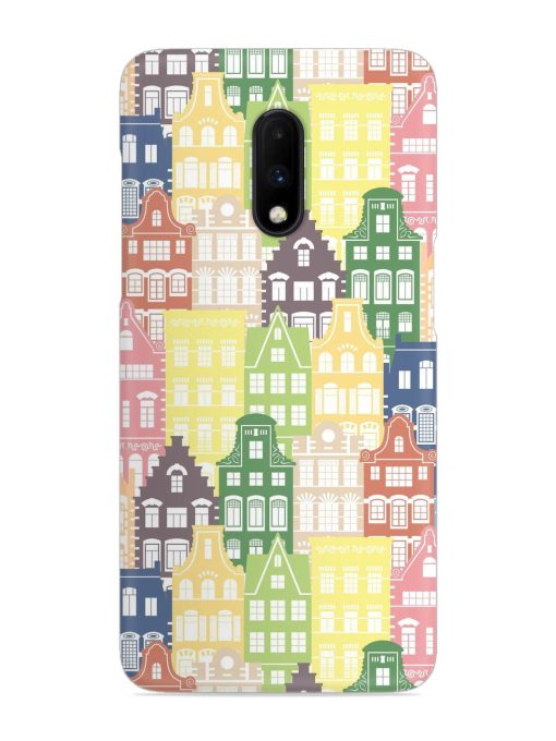 Seamless Shapes Pattern Snap Case for Oneplus 7 Zapvi