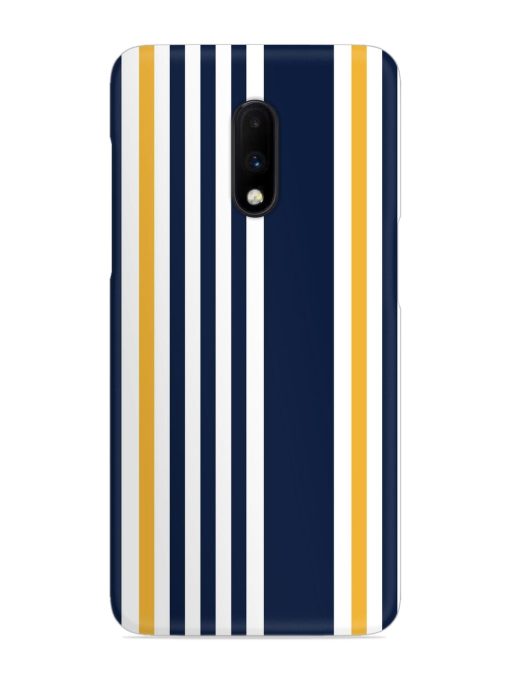 Seamless Stripe Pattern Snap Case for Oneplus 7 Zapvi