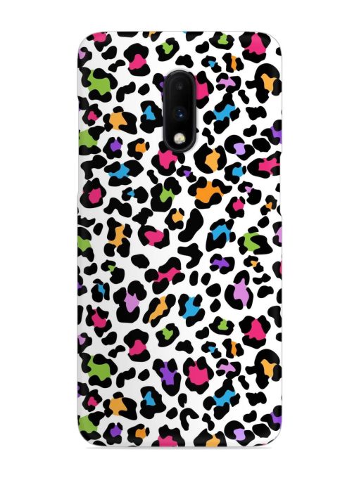 Seamless Leopard Pattern Snap Case for Oneplus 7