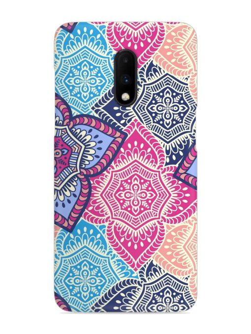 Ethnic Floral Seamless Snap Case for Oneplus 7 Zapvi