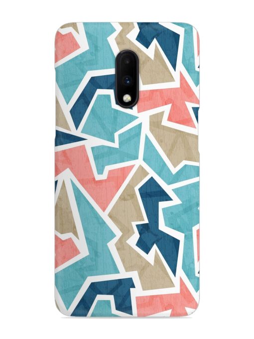 Vintage Geometric Triangle Snap Case for Oneplus 7 Zapvi