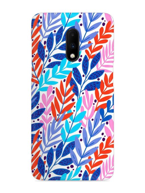 Bright Floral Tropical Snap Case for Oneplus 7 Zapvi