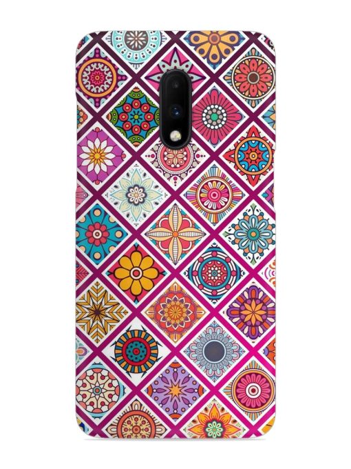 Seamless Tile Pattern Snap Case for Oneplus 7 Zapvi