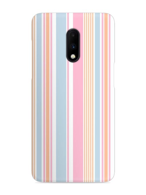 Stripe Seamless Pattern Snap Case for Oneplus 7 Zapvi