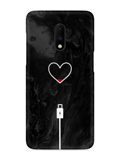 Heart Charging Vector Snap Case for Oneplus 7 Zapvi