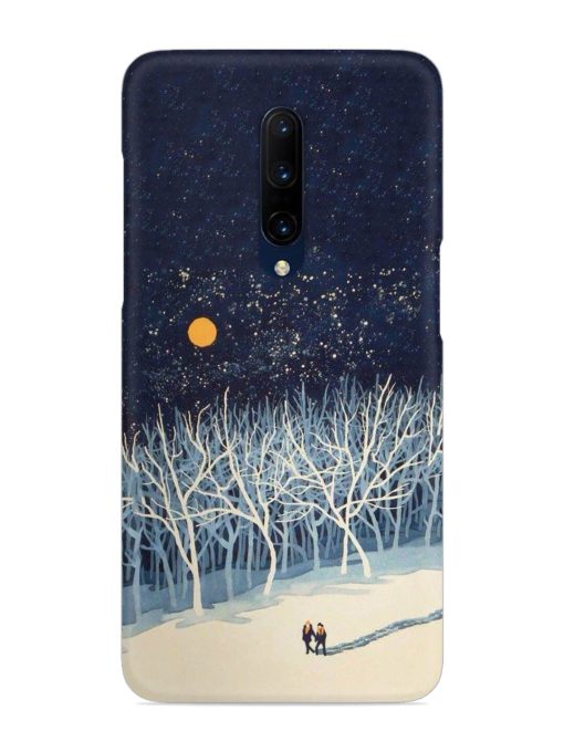 Full Moon Snowshoe Tour Snap Case for Oneplus 7 Pro Zapvi