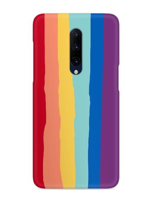 Rainbow Genuine Liquid Snap Case for Oneplus 7 Pro