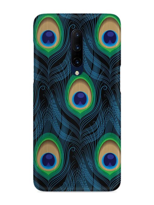 Seamless Pattern Peacock Snap Case for Oneplus 7 Pro Zapvi