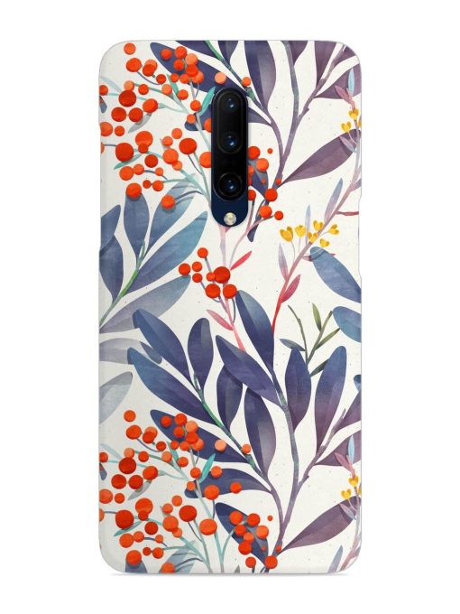 Seamless Floral Pattern Snap Case for Oneplus 7 Pro Zapvi