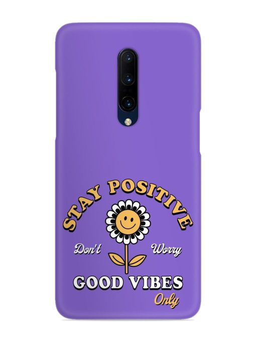 Retro Positive Flower Snap Case for Oneplus 7 Pro Zapvi