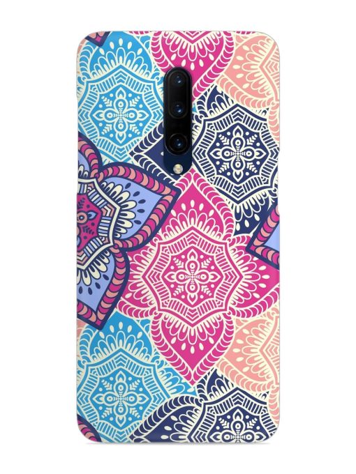 Ethnic Floral Seamless Snap Case for Oneplus 7 Pro Zapvi