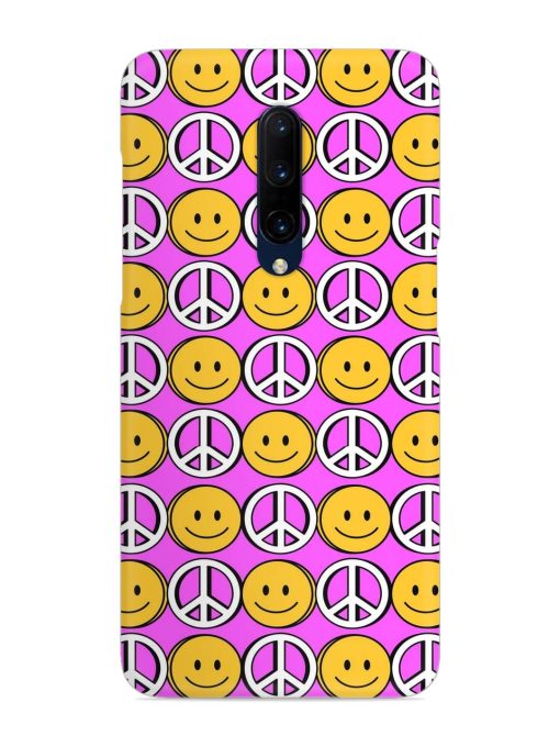 Smiley Face Peace Snap Case for Oneplus 7 Pro