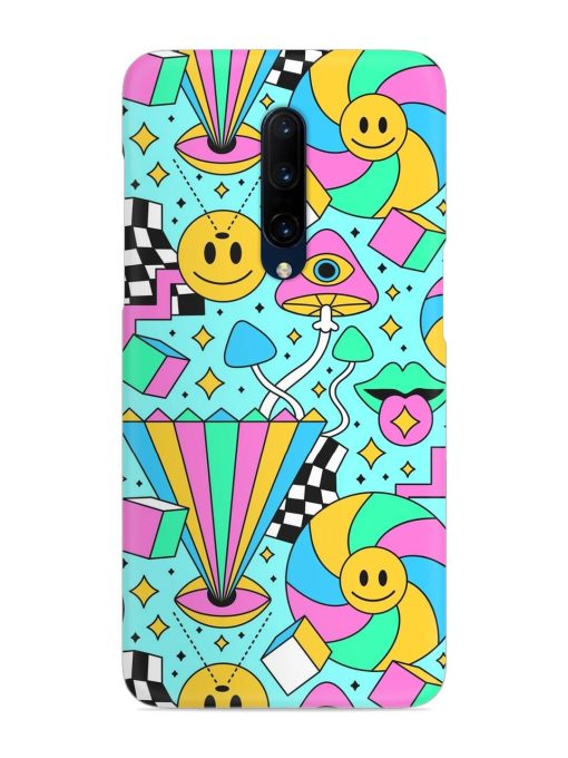 Trippy Rainbow 60S Snap Case for Oneplus 7 Pro