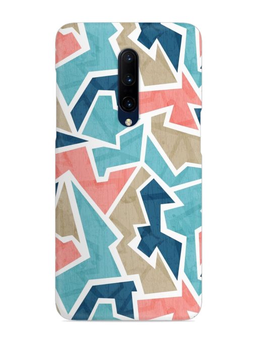 Vintage Geometric Triangle Snap Case for Oneplus 7 Pro Zapvi