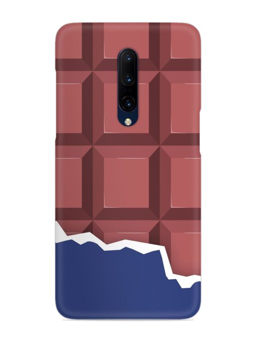 Chocolate Vector Art Snap Case for Oneplus 7 Pro Zapvi