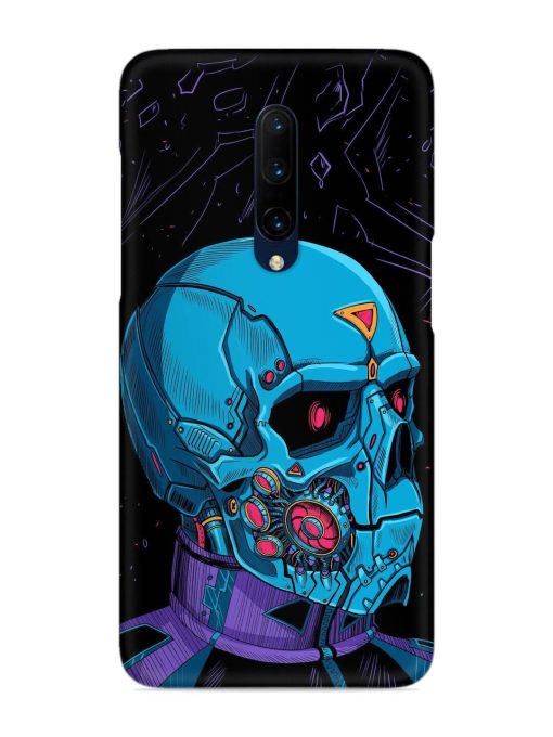 Skull Robo Vector Snap Case for Oneplus 7 Pro Zapvi