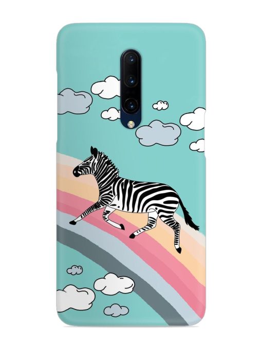 Running Zebra Snap Case for Oneplus 7 Pro Zapvi