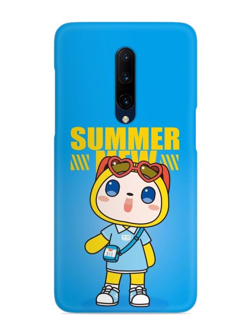 Summer Mew Cartoon Snap Case for Oneplus 7 Pro Zapvi