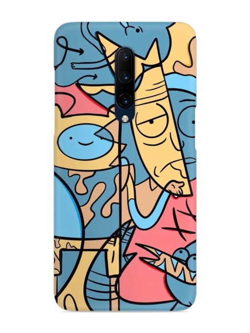 Silly Face Doodle Snap Case for Oneplus 7 Pro