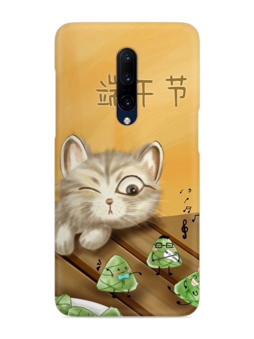 Cat Scorpion Dancing Snap Case for Oneplus 7 Pro Zapvi