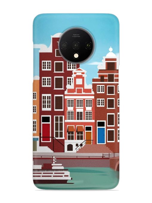 Scenery Architecture Amsterdam Landscape Snap Case for Oneplus 7T Zapvi