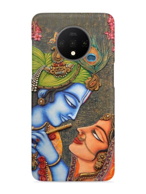 Lord Radha Krishna Flute Art Snap Case for Oneplus 7T Zapvi