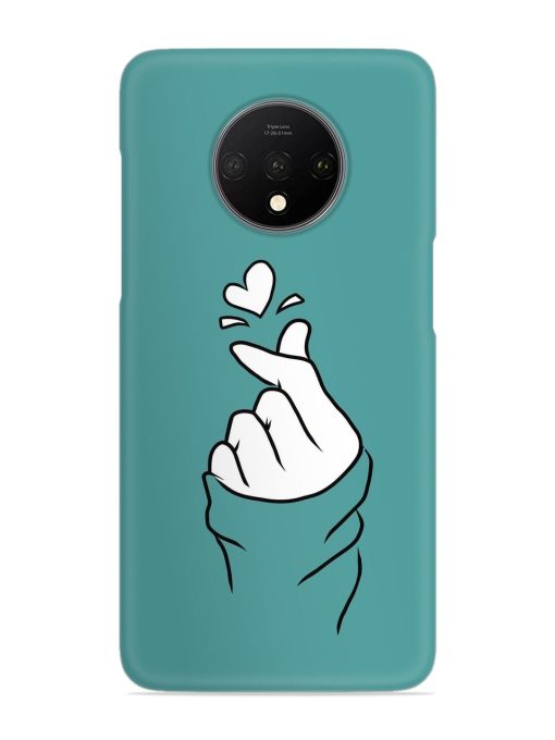 Korean Heart Sign Art Snap Case for Oneplus 7T Zapvi