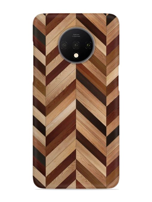 Seamless Wood Parquet Snap Case for Oneplus 7T Zapvi