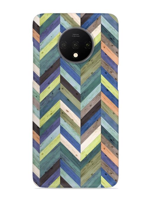 Chevron Random Color Snap Case for Oneplus 7T Zapvi