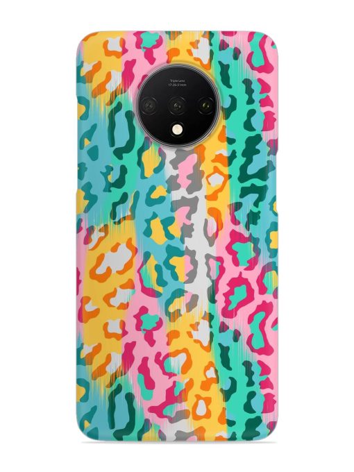 Seamless Vector Colorful Snap Case for Oneplus 7T Zapvi