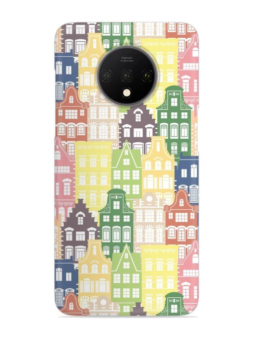 Seamless Shapes Pattern Snap Case for Oneplus 7T Zapvi