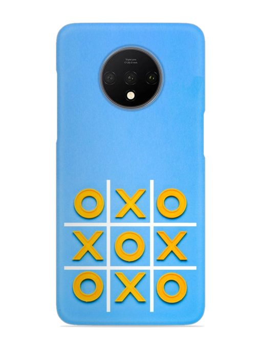 Yellow Plastic Crosses Snap Case for Oneplus 7T