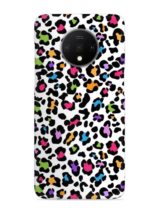 Seamless Leopard Pattern Snap Case for Oneplus 7T Zapvi