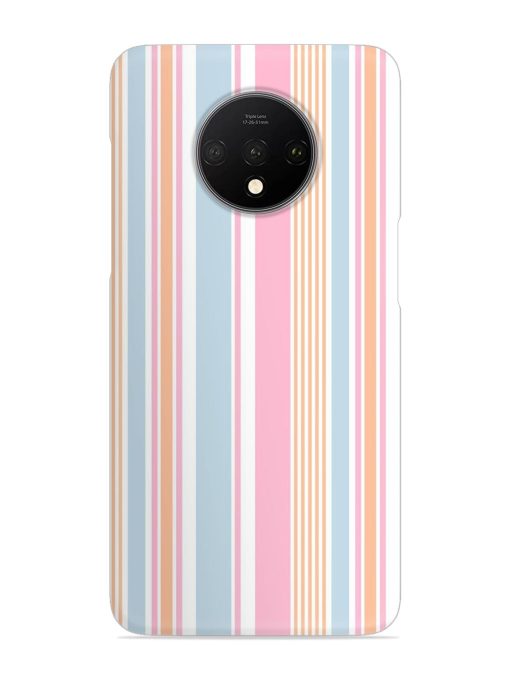 Stripe Seamless Pattern Snap Case for Oneplus 7T Zapvi