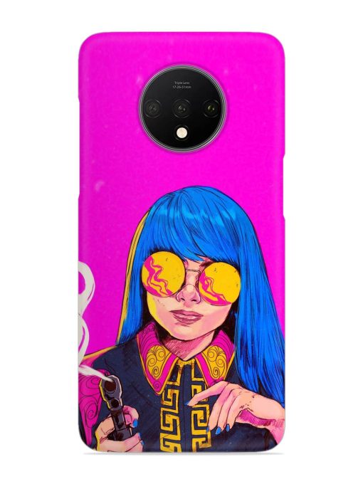 Aesthetic Anime Girl Snap Case for Oneplus 7T