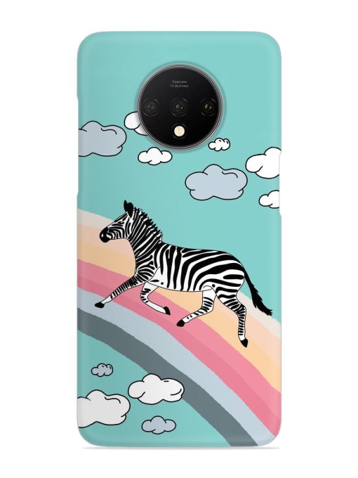 Running Zebra Snap Case for Oneplus 7T Zapvi