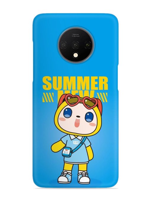 Summer Mew Cartoon Snap Case for Oneplus 7T Zapvi