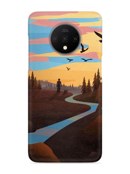 Natural Landscape Art Snap Case for Oneplus 7T Zapvi