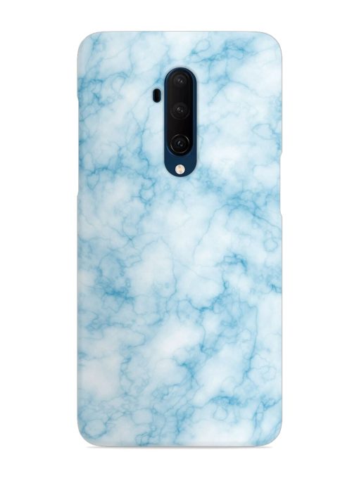 Blue White Natural Marble Snap Case for Oneplus 7T Pro Zapvi