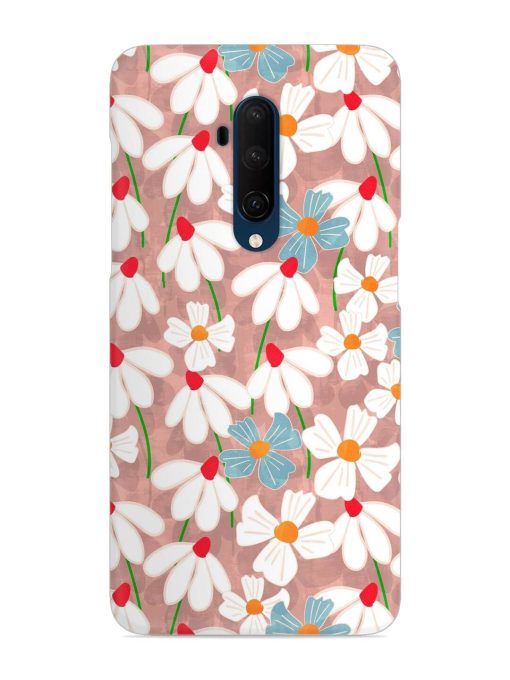 Abstract Petal Flowers Snap Case for Oneplus 7T Pro Zapvi